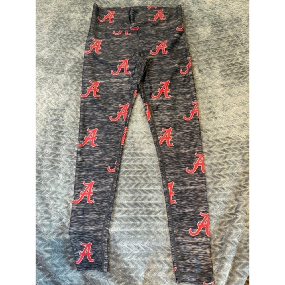 Sideline Apparel Alabama Crimson Tide Womens Space Dye Leggings Size M 0329